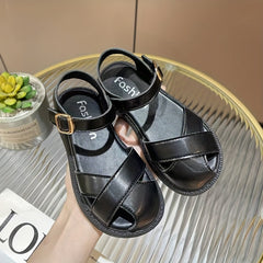 Girls' Solid Lightweight Sandals Breathable Non-Slip for Beach Party