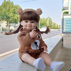Raya Vinyl Body Doll with NPK55 Fully Covered Hair Toy for Christmas