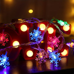 6M LED Snowflake String Light for Christmas Tree Decoration