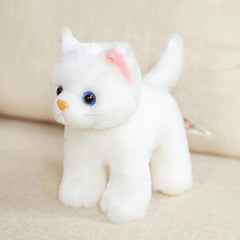 Orange Cat Plush Toy Realistic Stuffed Animal Striped Cat Look Real