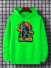 Men's Halloween Graphic Hoodie Casual Hooded Sweatshirt