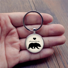 Vintage Bear Love Keychain Boys Bag Wallet Accessory