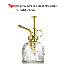 Glass Plant Mister Stylish Spray Bottle for Plants & Cleaning