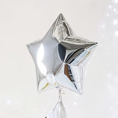 Golden Silvery Star Moon Aluminum Film Balloon Decoration