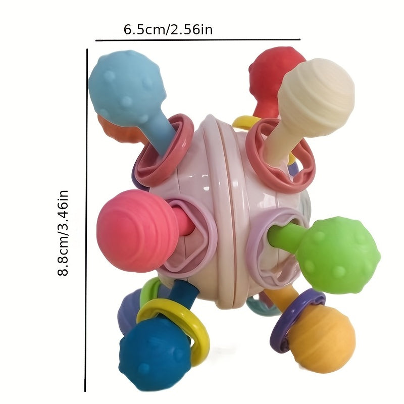 Educational Baby Grasp and Bite Ball Toy for 0-1 Year Olds
