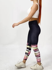 Colorful Slim Fit Yoga Pants High Stretch Cropped