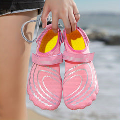 Women's Creek Shoes Hook & Loop Beach Barefoot Water Shoes