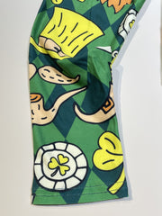 Girls St Patrick's Leggings Hat Argyle Pattern Pants