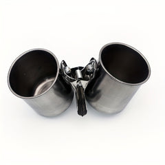 Stainless Bird Food Jar Parrot Mynah Feeder