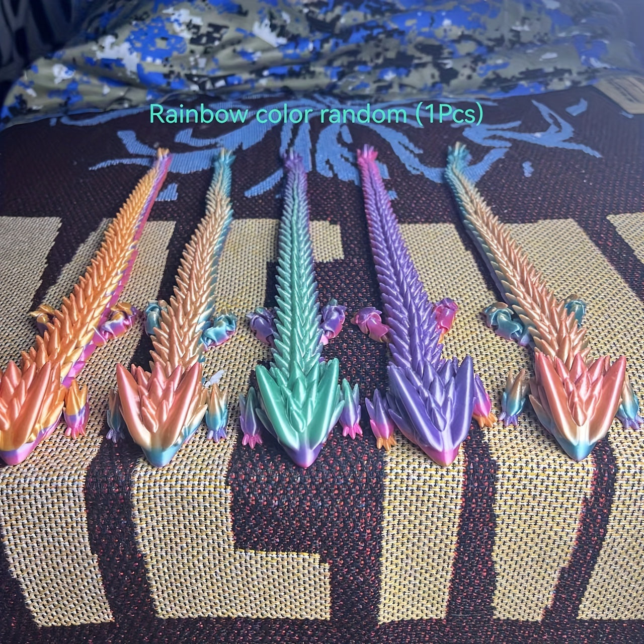 Large Dragon Head Toy - Colorful Plastic