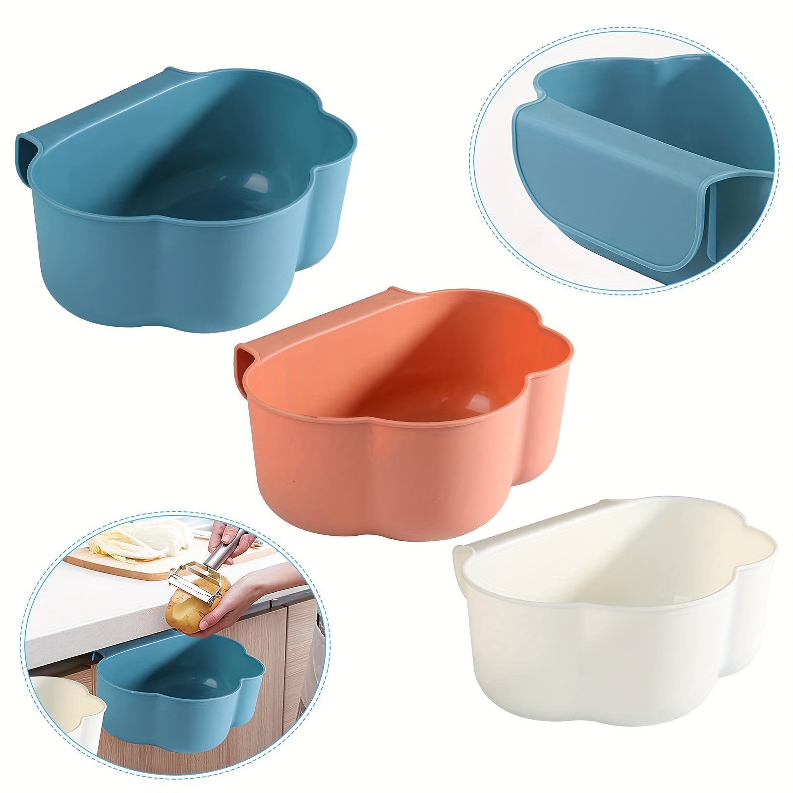 2pcs Diaper Organizers Kitchen Cabinet Door Hanging Garbage Bin