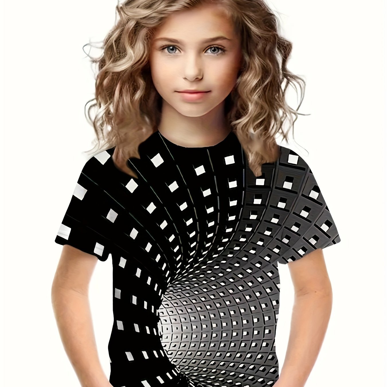 Breathable 3D Print Graphic Short Sleeve T-shirt Boys Girls Summer Clothes