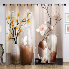 Floral Print Curtain Window Curtain for Home Decoration