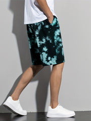 Men's Tie Dyed Shorts for Summer Workouts