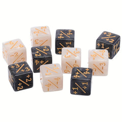 12-Piece Set Arithmetic Dice for Math Education, Magic Games, and Party Fun