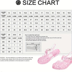 Sequin Closed Toe Sandals for Girls Non Slip Lightweight Breathable