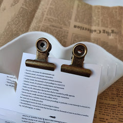 2pcs Vintage Metal Clips Long tailed Iron Clips Book Clips