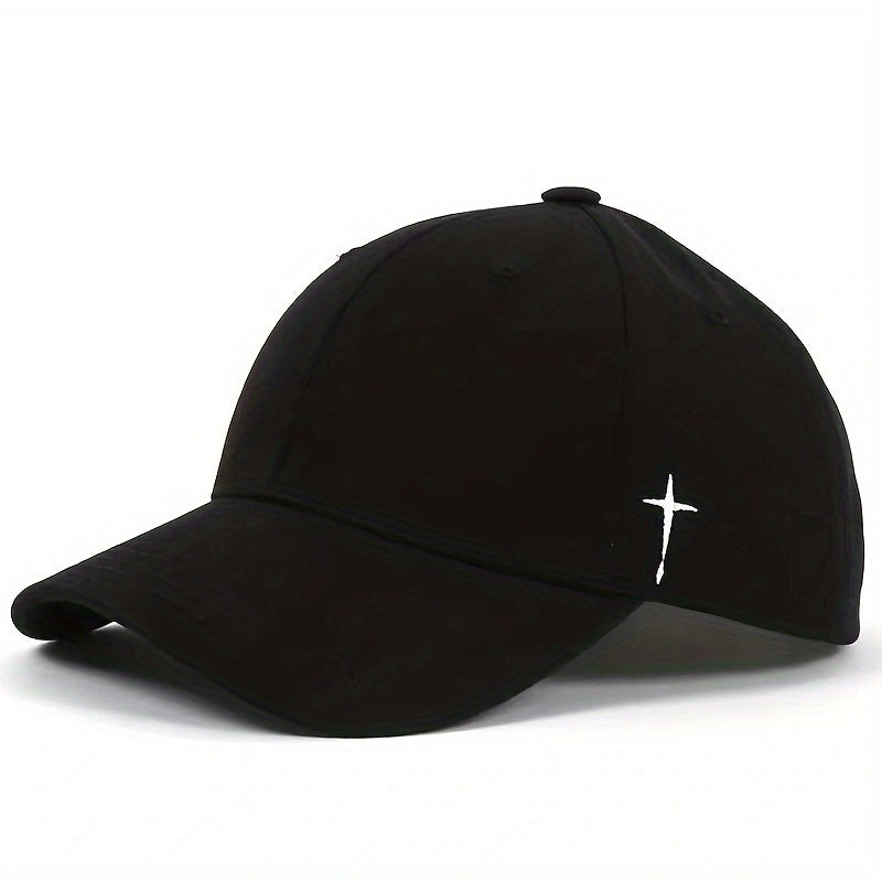 Men's Cross Baseball Cap Adjustable Casual Style Hat