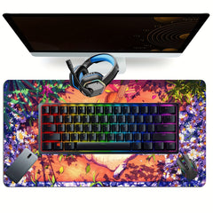 Leisure Music Cat Gaming Mousepad Desk Mat Large 60 X 35 Non Slip Rubber Base