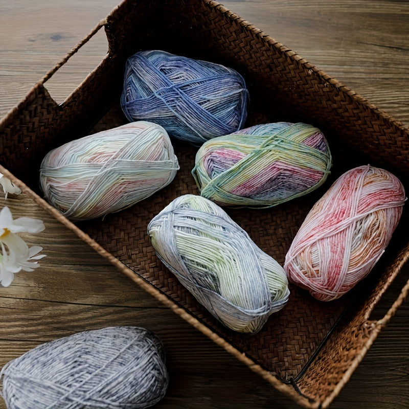 1pc 4 Strands Milk Fiber Wool Thread Dye DIY Fine