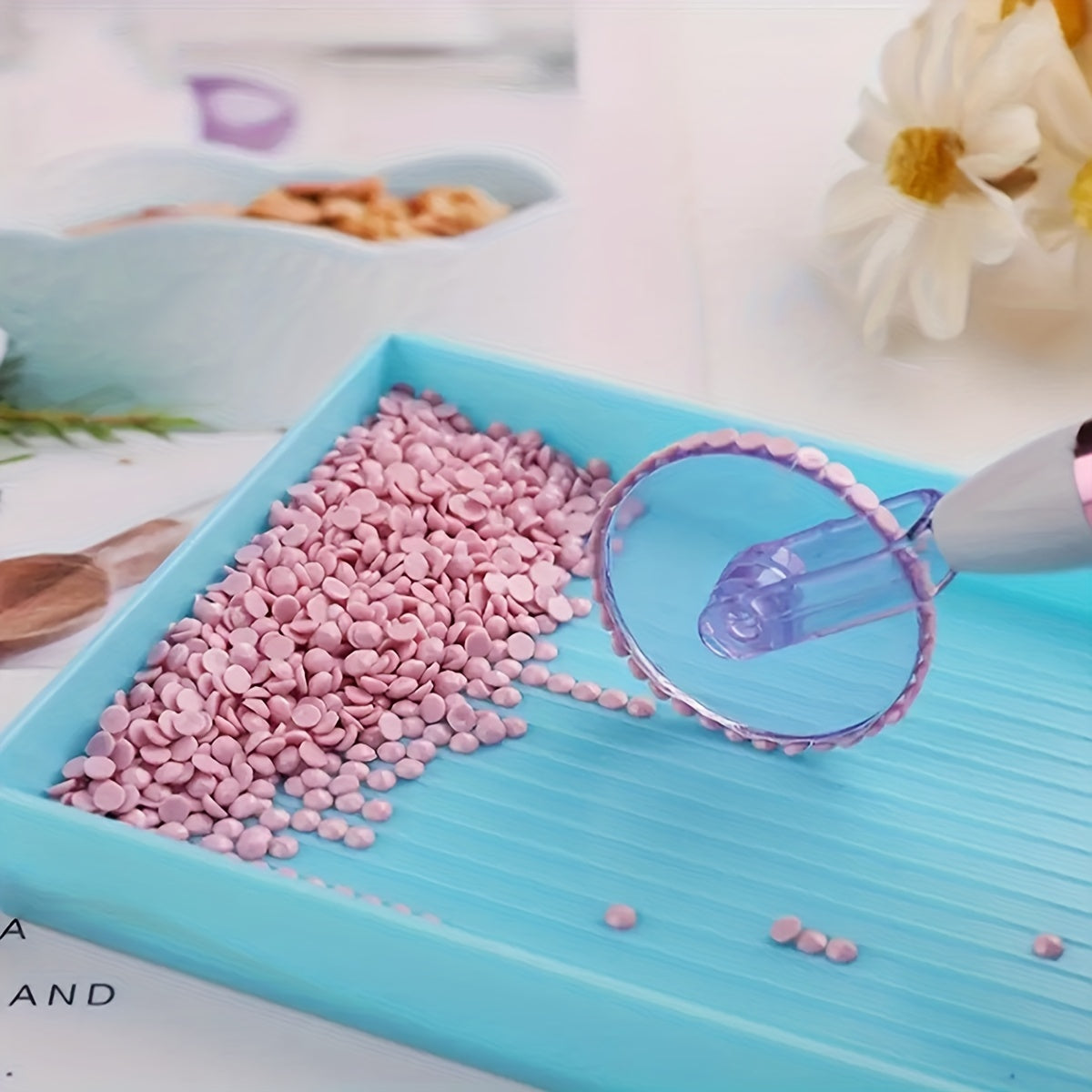 5D Diamond Painting Tools Set - Roller, Glue, Colorful Point Drill Pen