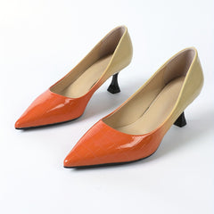 Gradient Stiletto Heels Slip On Dress Pumps