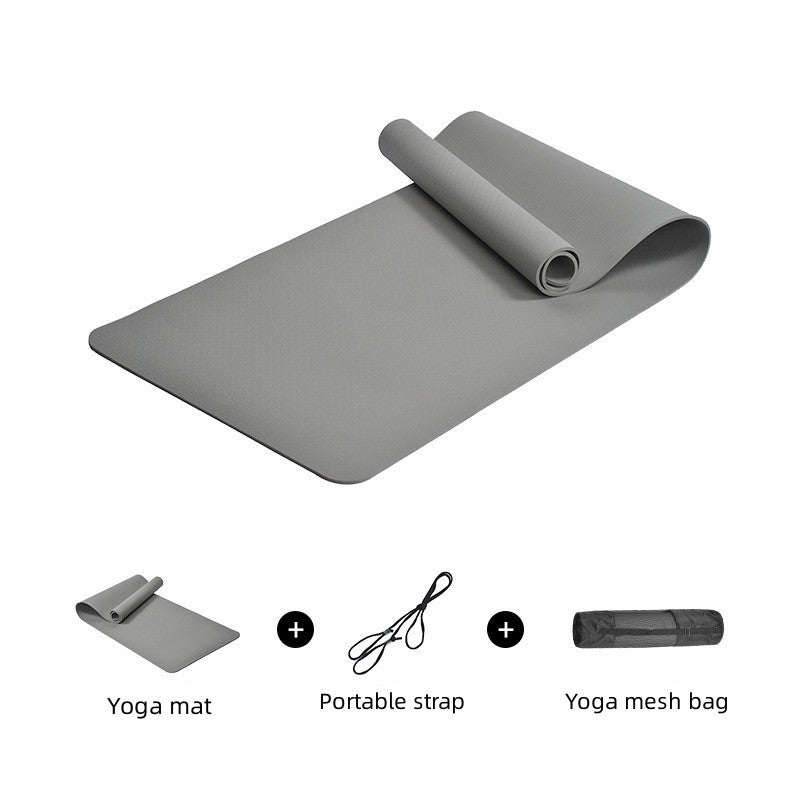 1pc Non slip Shock Absorption Yoga Mat Widen Thicken Fitness Mat Home Sports