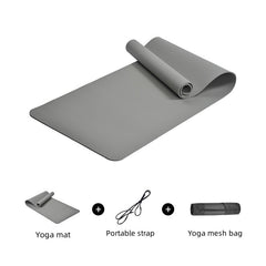 1pc Non slip Shock Absorption Yoga Mat Widen Thicken Fitness Mat Home Sports