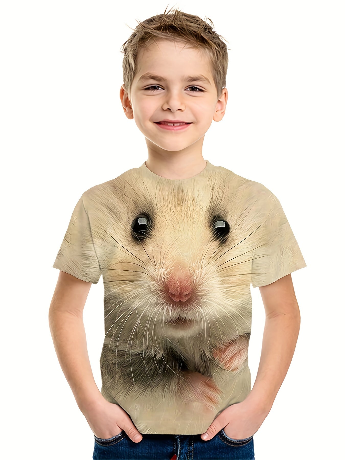 Boys' Hamster Graphic T Shirt 3D Print Tee for Summer