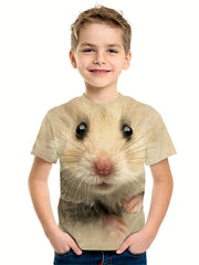 Boys' Hamster Graphic T Shirt 3D Print Tee for Summer