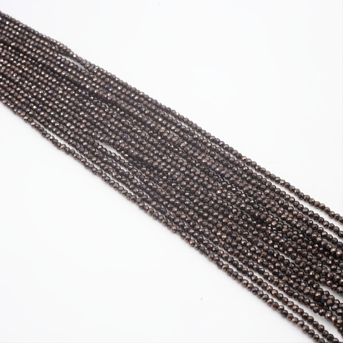 Spinel Plated Faceted Small Beads Beading Length 15''