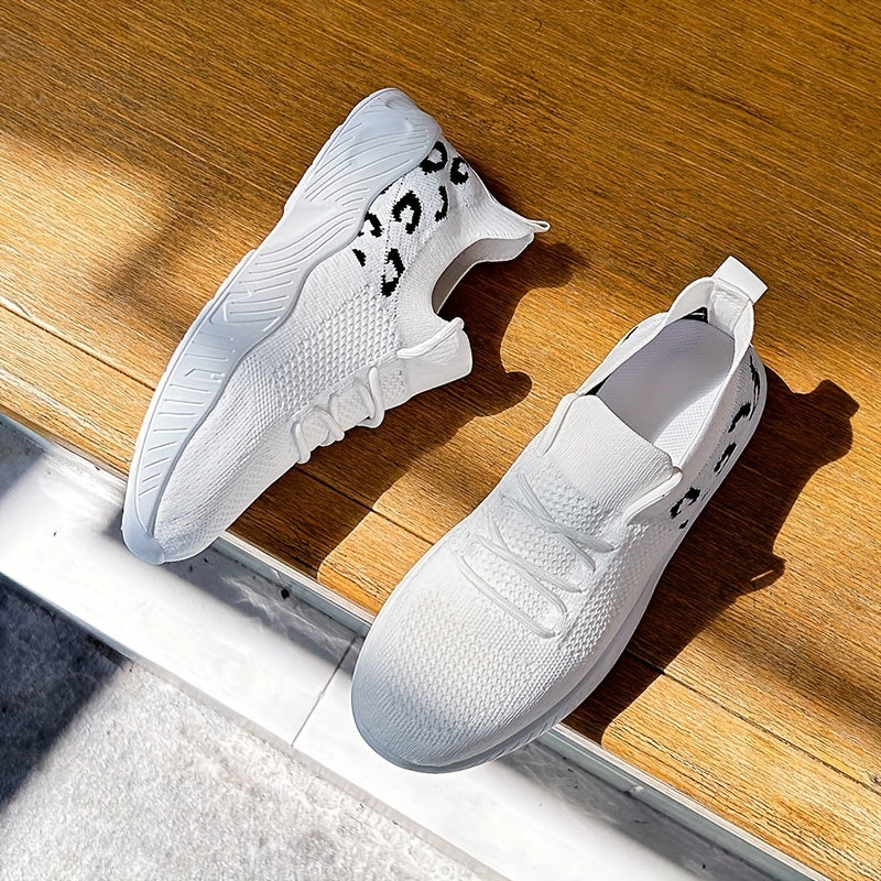 Women's Colorblock Flatform Sneakers Lace Up Breathable Shoes