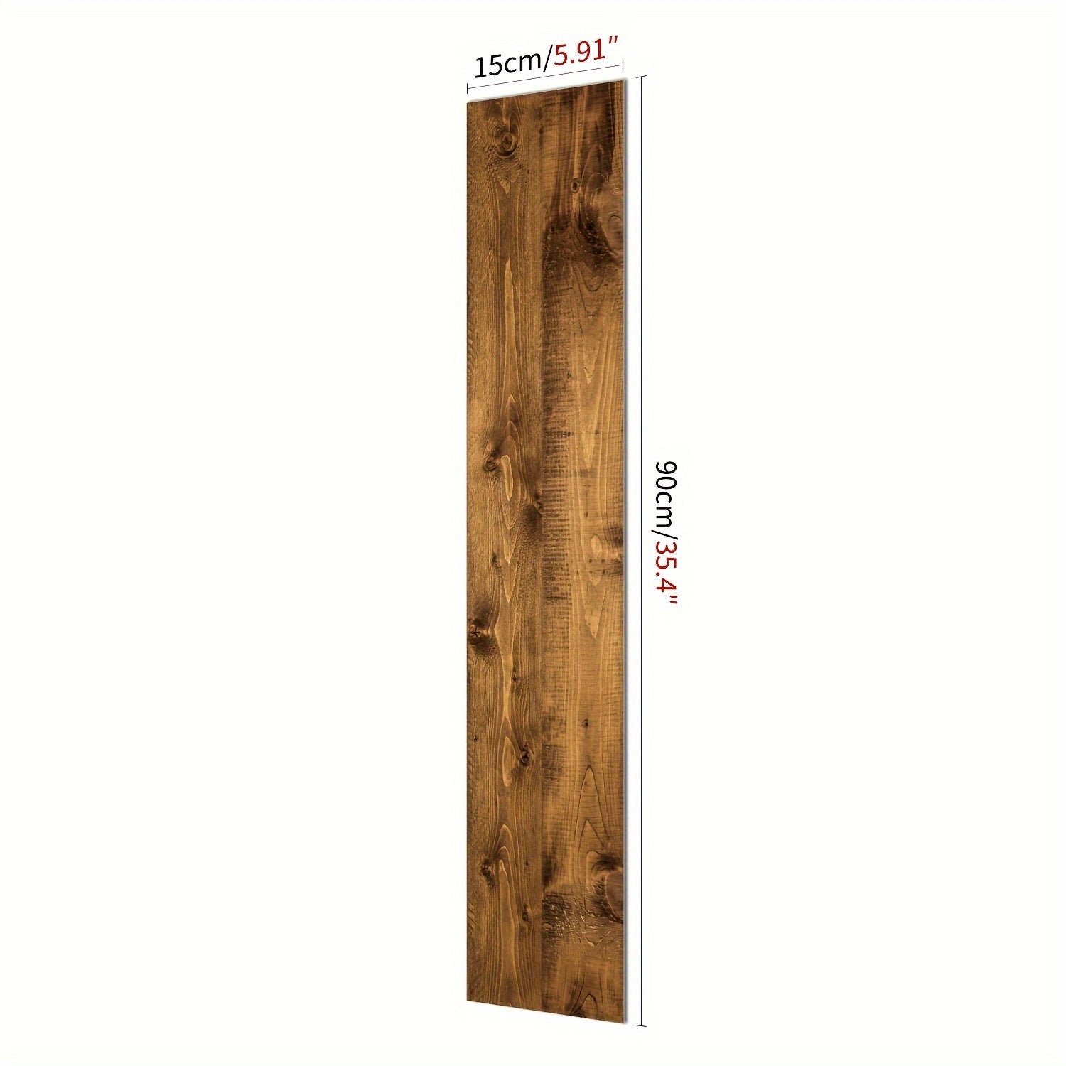 1pc 90 PVC Removable Thick Frosted Wood Grain Self adhesive Wall Sticker