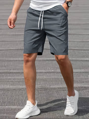 Stretch Graphic Drawstring Shorts for Men