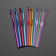 1pc Crochet Hooks High Coloured Aluminum Hook Needles Knitting Needles