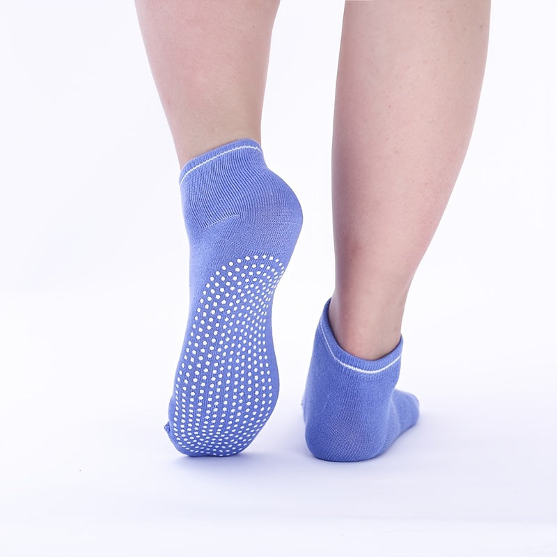 Non-slip Striped Low Cut Socks for Indoor Yoga Ballet