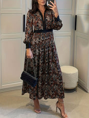 Women's V Neck Maxi Dress