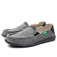 Men's Denim Slip On Loafers Flat Shoes