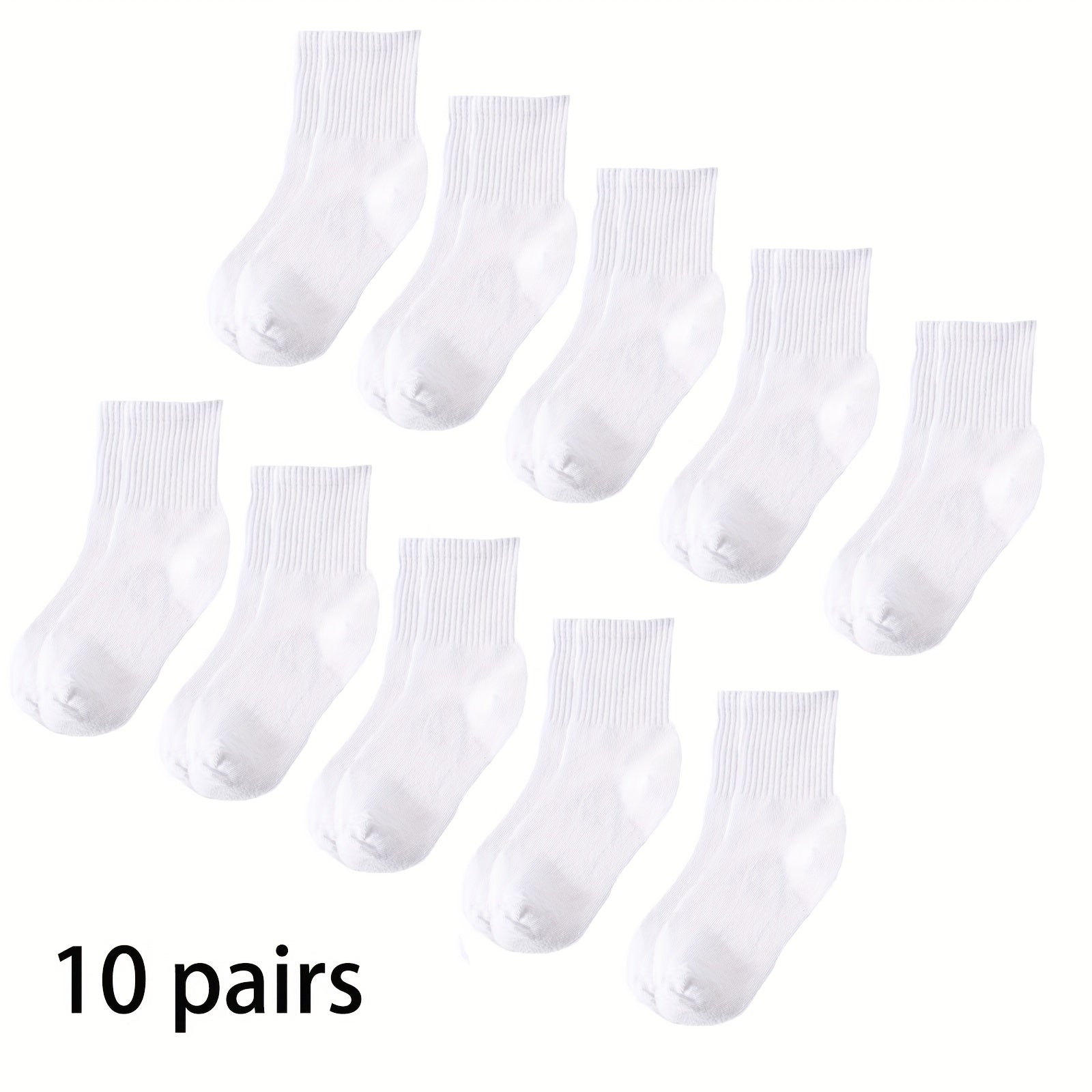 10 Pairs Kids Thickened Warm Socks for Autumn Winter