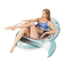 Realistic Shark Swimming Ring for Adults - PVC Lifebuoy for Pool Party