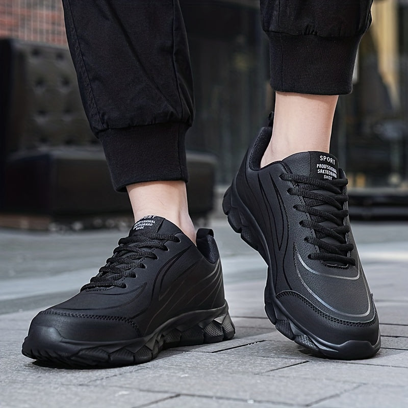 Men's Lace up Sneakers Anti skid Athletic Shoes