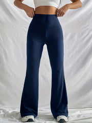 Elastic Flare Leg Pants Casual Loose Pants Women's Clothing