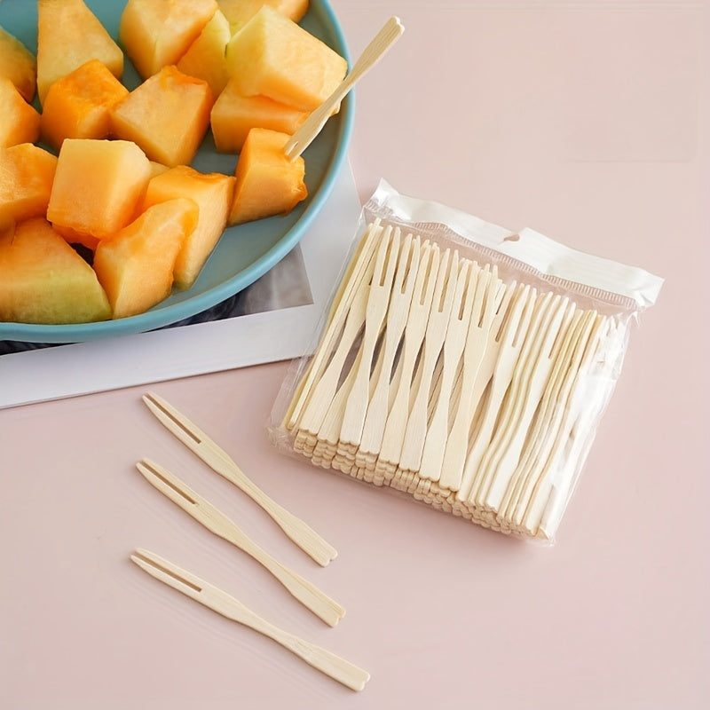 80pcs Wooden Paddle Picks Bamboo Skewers for Appetizers Cocktail Fruit Sandwich