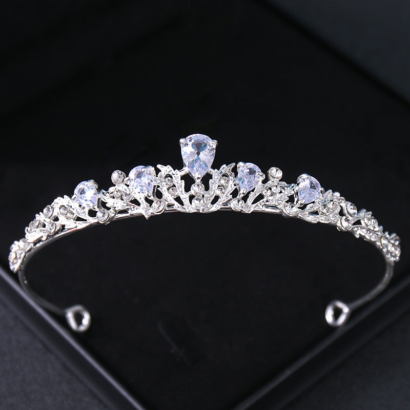 Silvery Rhinestone Crown Hairband Headband Bridal Wedding Favor
