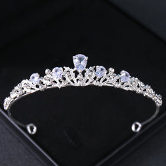 Silvery Rhinestone Crown Hairband Headband Bridal Wedding Favor