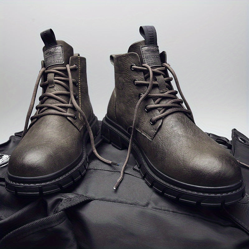Men's Preppy Style Ankle Boots Lace up Boots