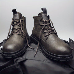 Men's Preppy Style Ankle Boots Lace up Boots