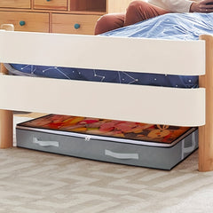 Under Bed Storage Box for Bedding Pillow Toys - Dustproof with Handles