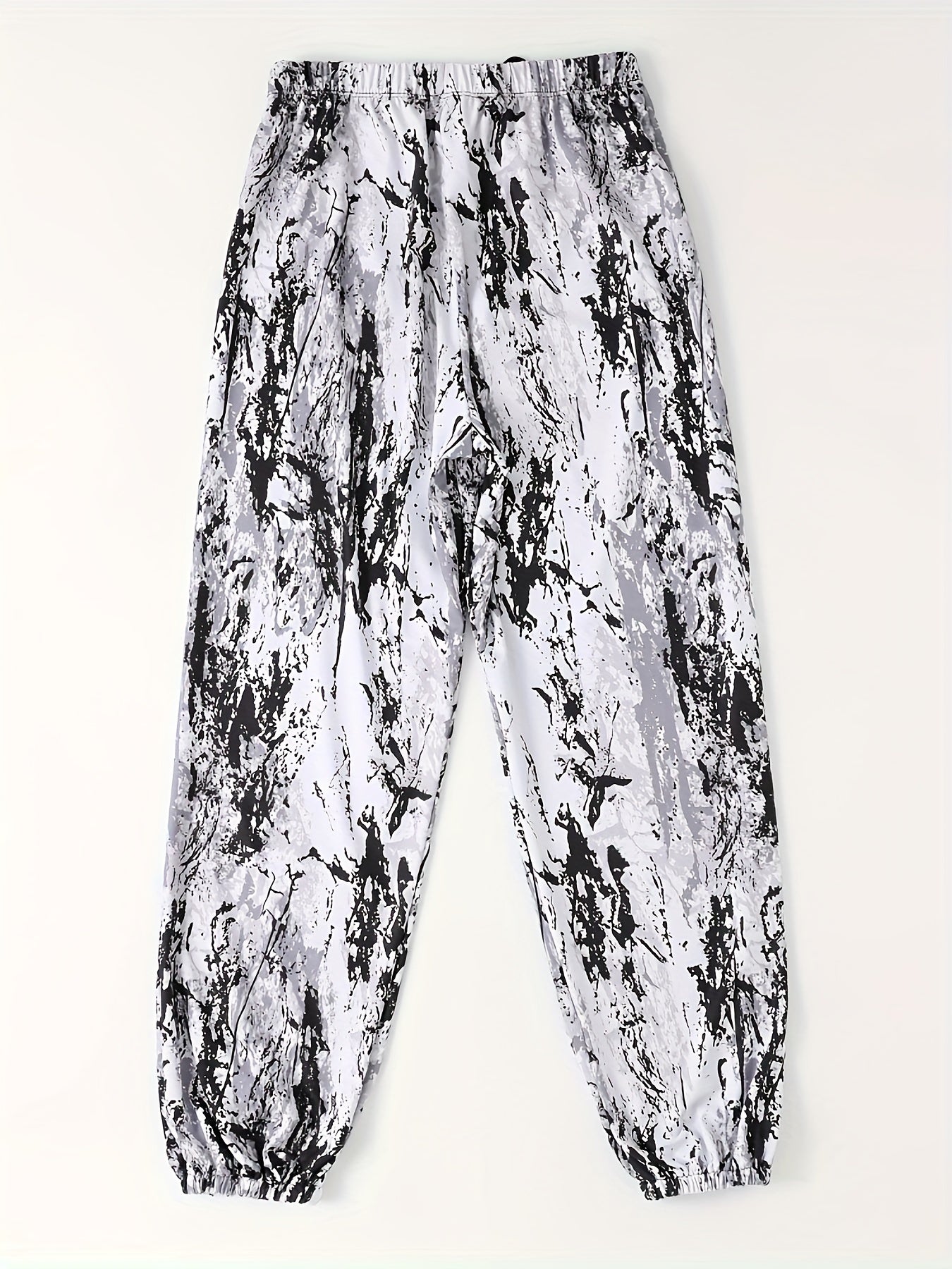 Allover Print Drawstring Cropped Pants Women's Beachwear