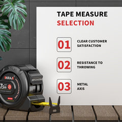 3m 5m 7 5m Tape Measure Easy Read Measuring Tape Retractable With Lock Ft Metric